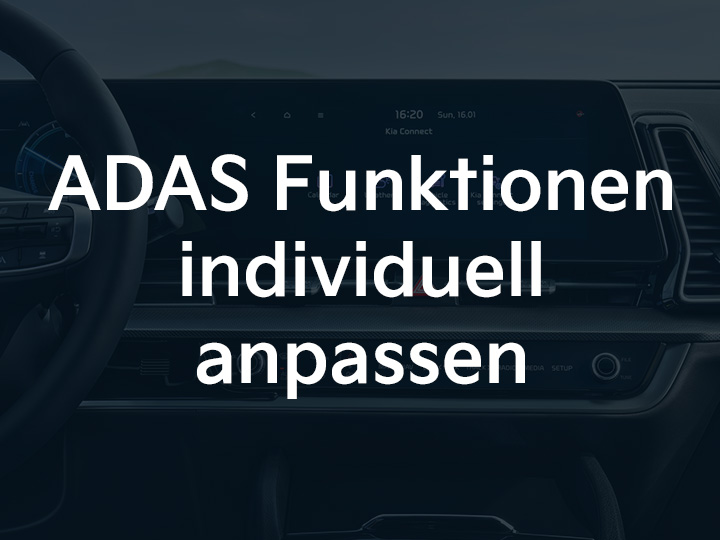 Sportage AVN: ADAS Funktionen anpassen