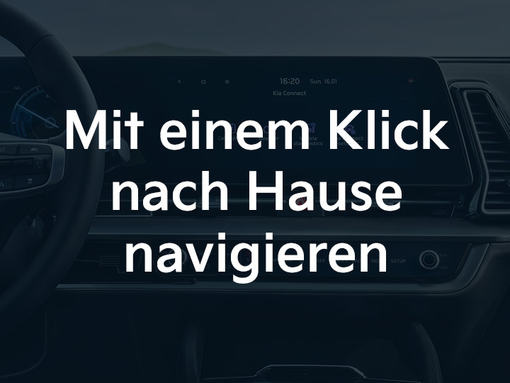 Sportage AVN: mit einem Klick nach Hause navigieren