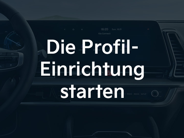 Kia Sportage AVN: Profil einrichten