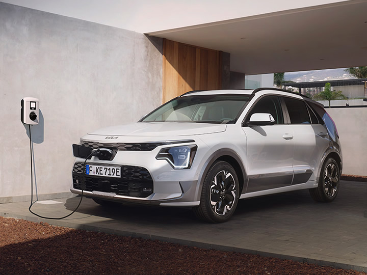 Kia Charge, Niro EV, Aufladen an Wallbox