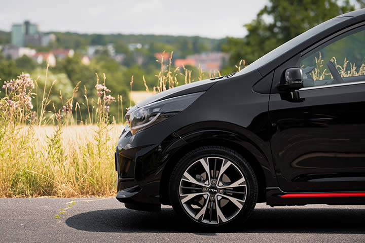 Kia Picanto, Aussenansicht, Vorderrad