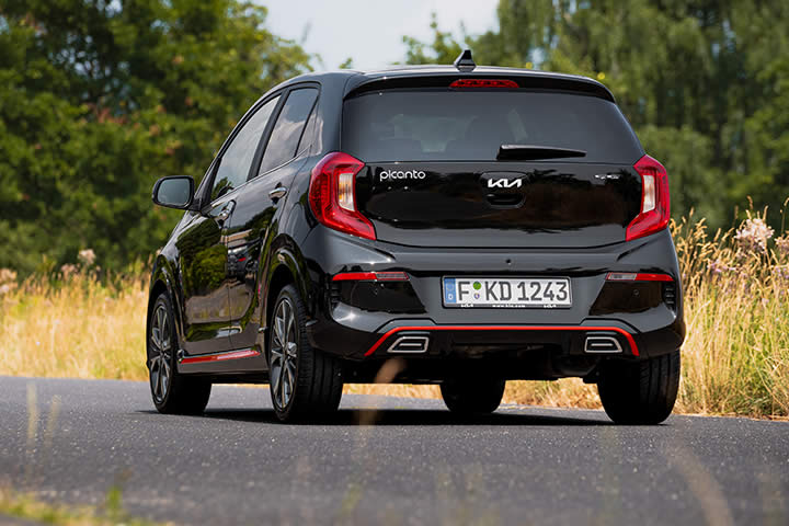 Kia Picanto, Aussenansicht, hinten, links