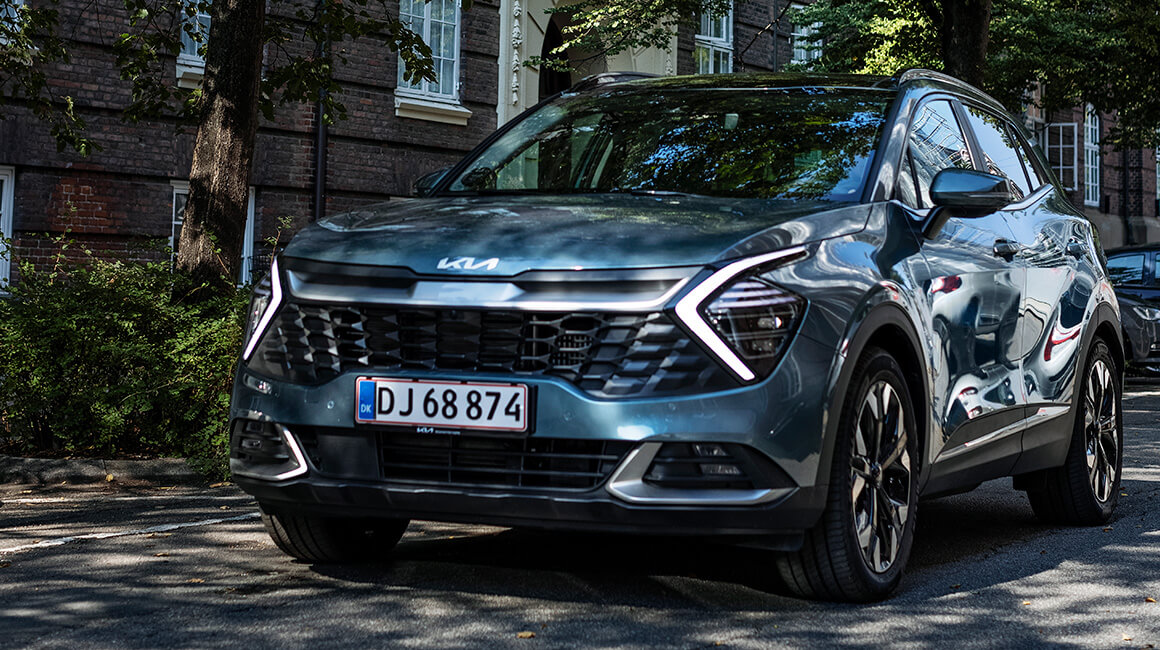 Kia Sportage m. Kias ikoniske Tiger Nose-kølergrill