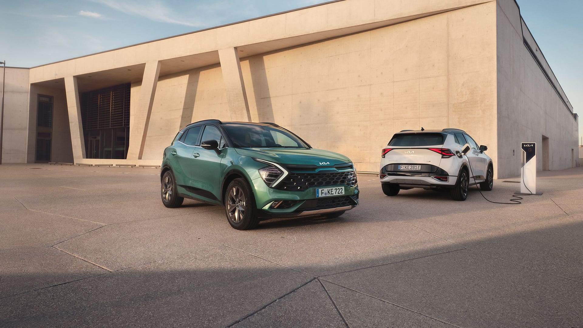 Kia Sportage de frente y trasera
