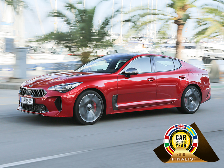kia stinger finaliste car of the year 2018