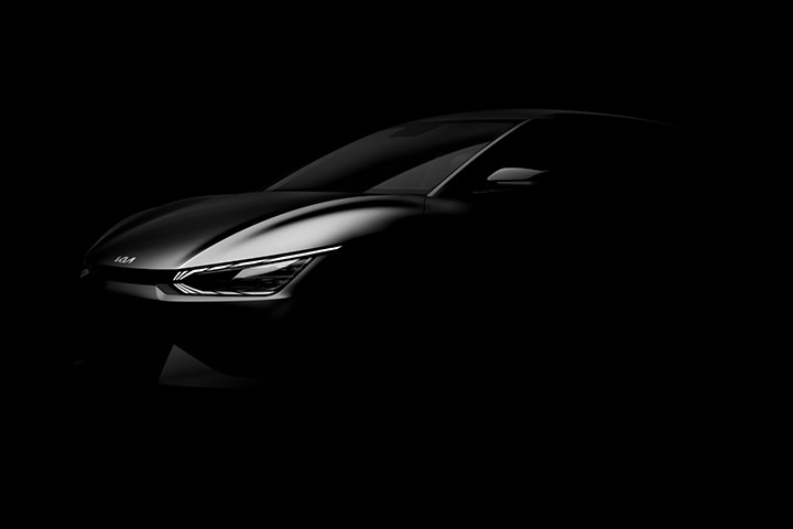 The new Kia EV6 front view