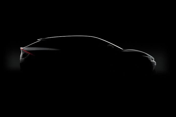 The new Kia EV6 side view