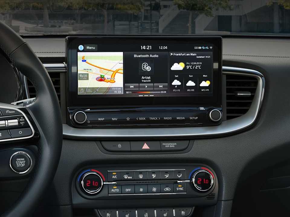 Écran de navigation tactile 10,25’’ de la kia ceed sportswagon 