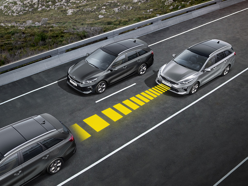 Régulateur de vitesse intelligent avec stop and go de la kia ceed sportswagon