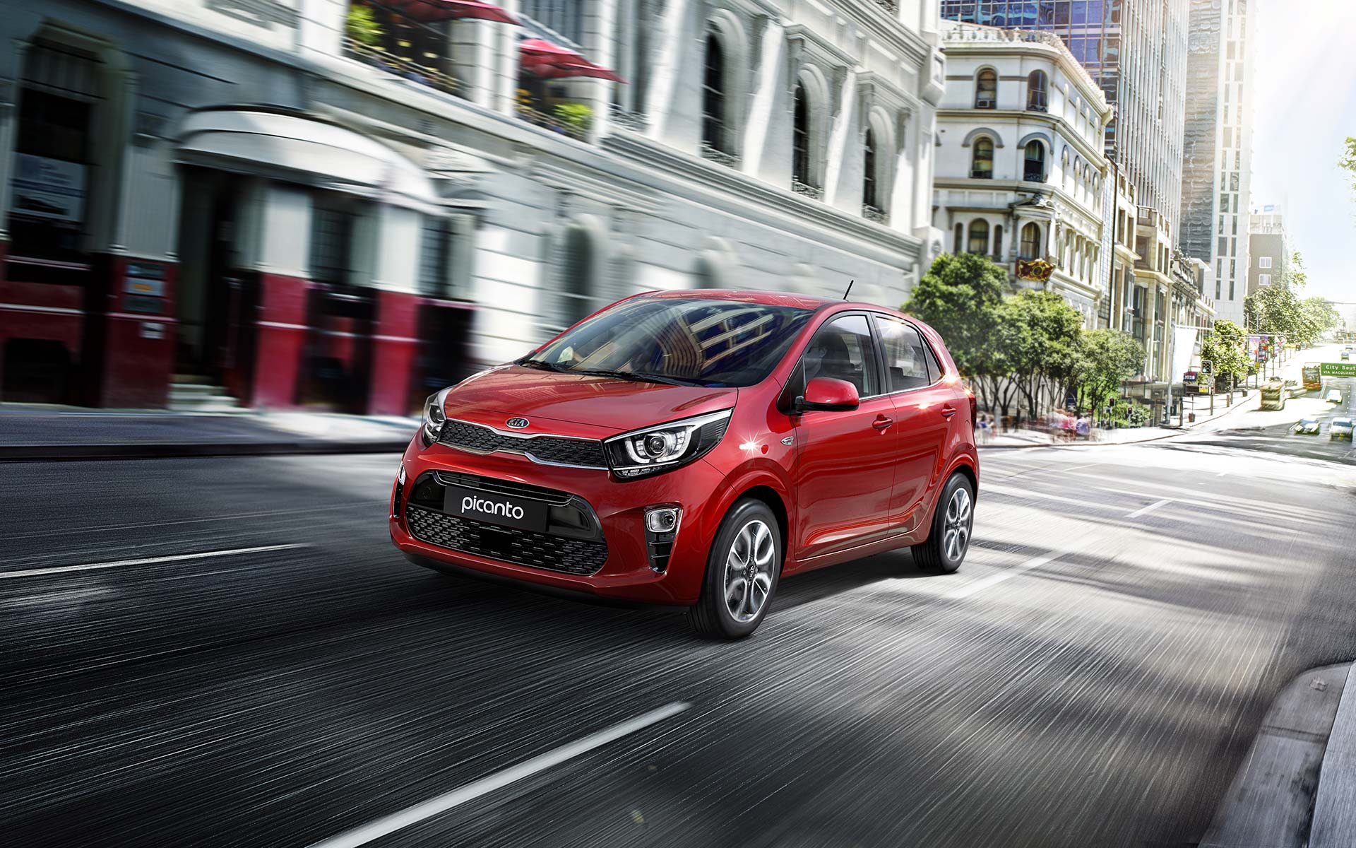 Kia Picanto city driving 