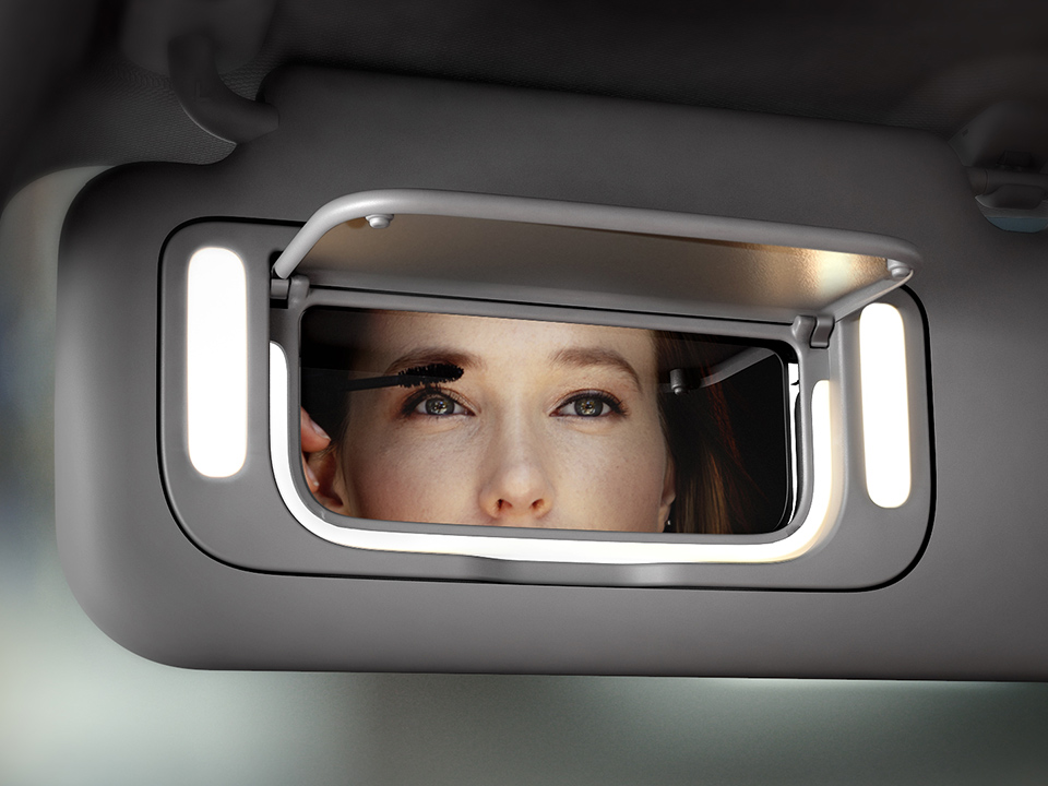 Kia Picanto illuminated vanity mirror