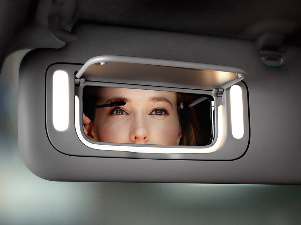 Kia Picanto – makeupspejl med lys