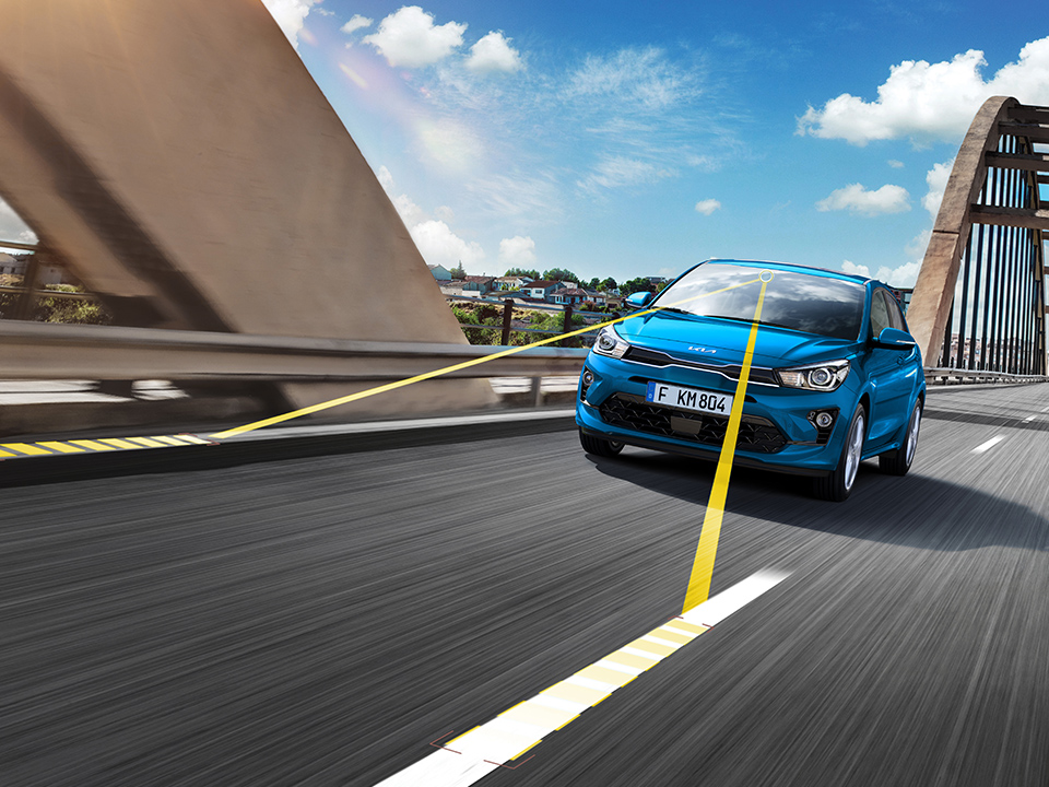 Kia Rio Lane Keeping Assist & Lane Following Assist