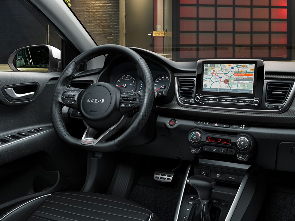 Rio GT Line D-cut steering wheel