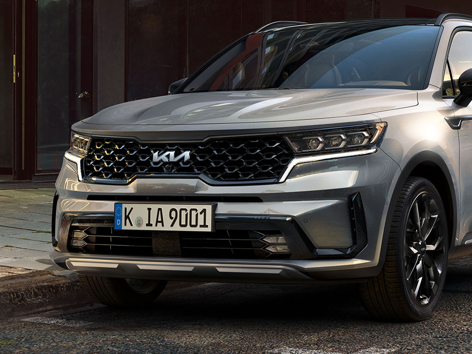 Vista frontal Kia Sorento 
