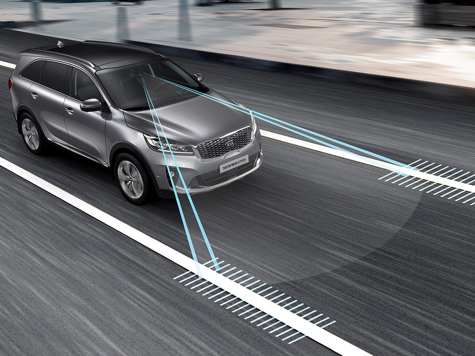 Kia Sorento - Alerte de franchissement de ligne