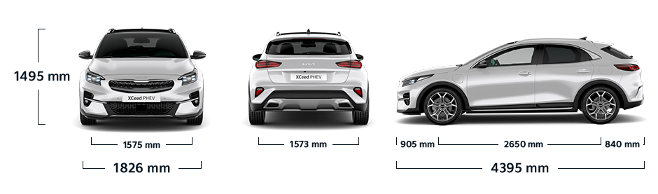 kia xceed plug-in hybrid afmetingen