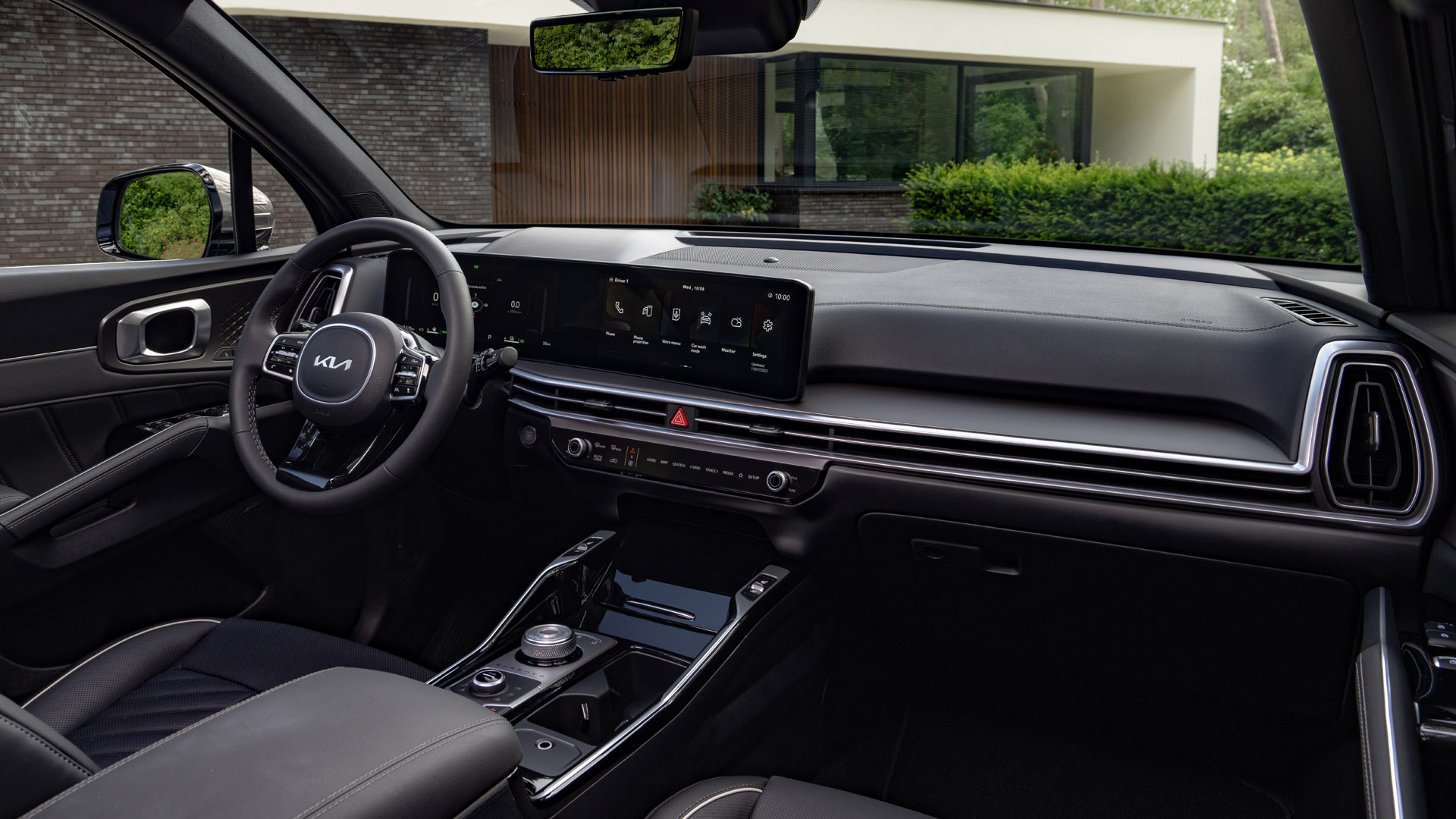 New Kia Sorento interior shot wide view