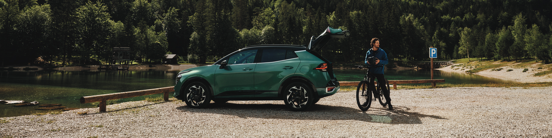 Kia Sportage with bike
