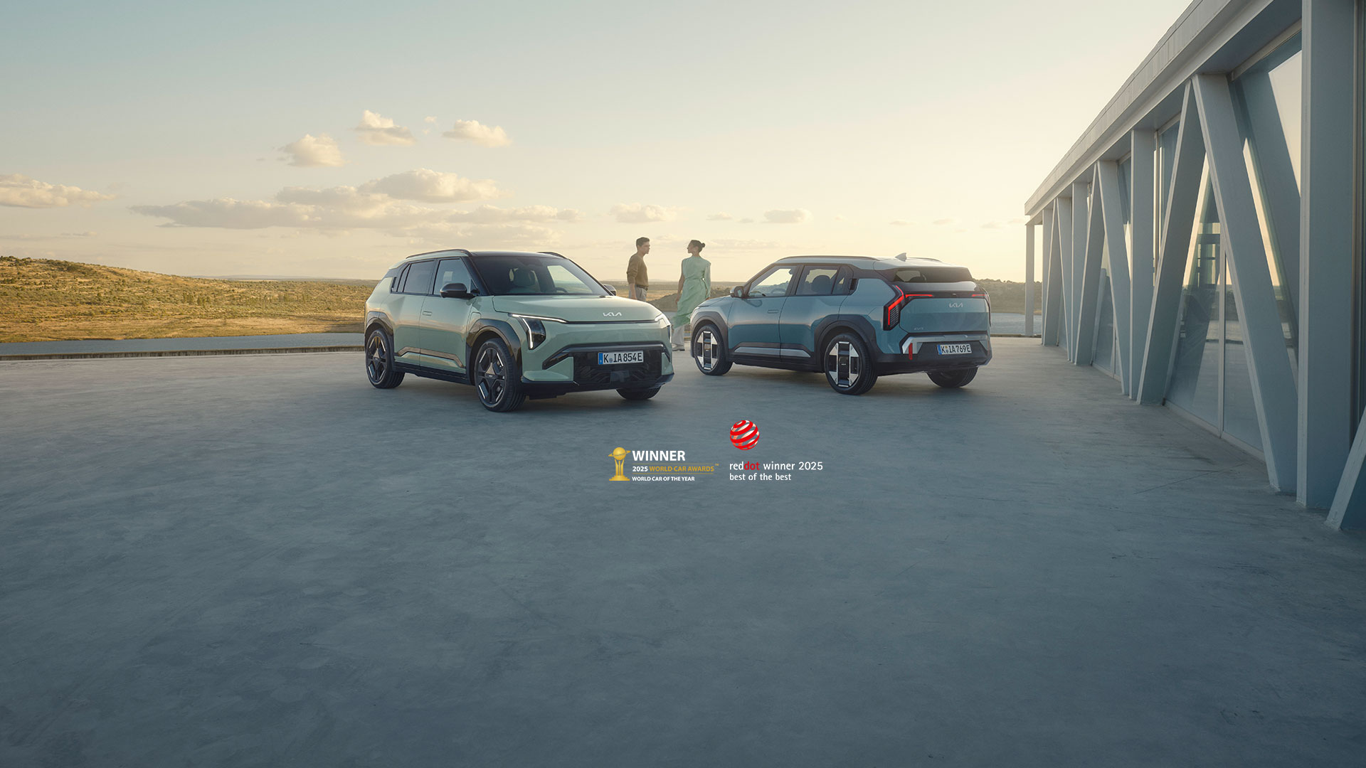 The Kia EV3 World Car of the Year and Red Dot Award: Product Design.