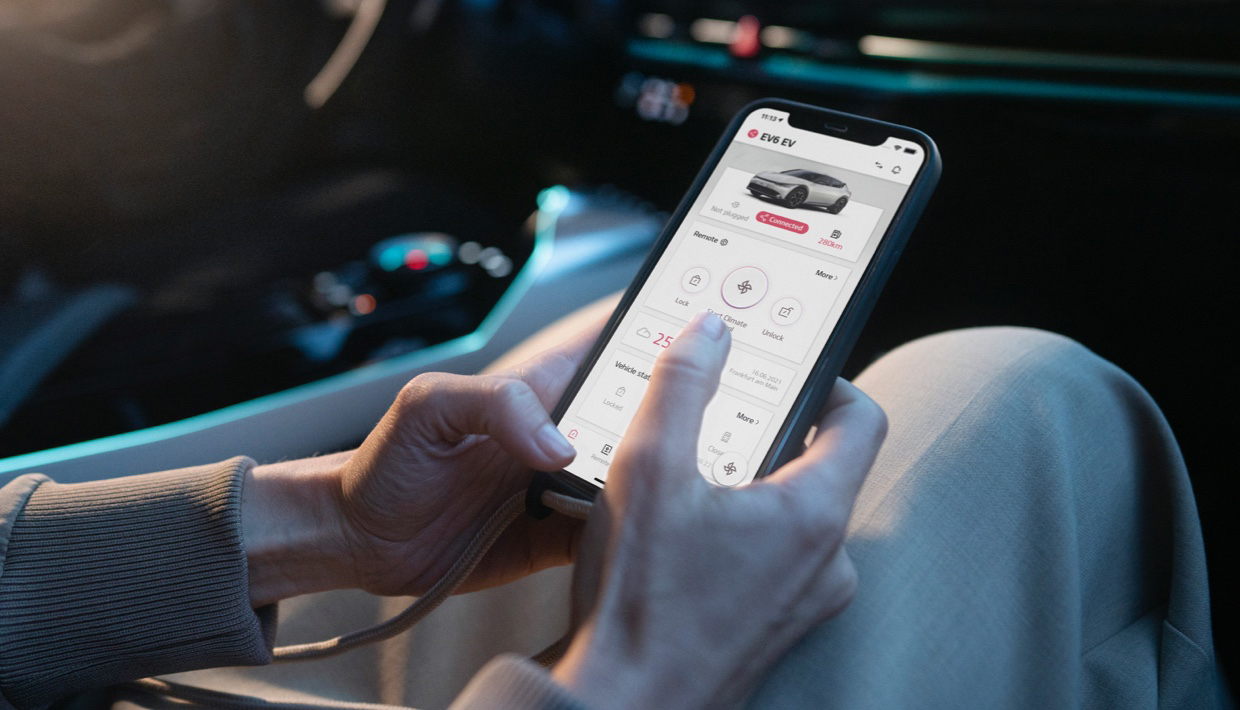 Kia Charge app visual