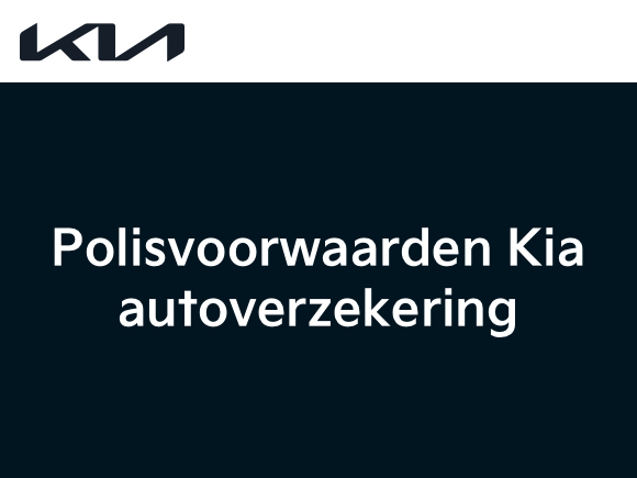 Polisvoorwaarden Kia autoverzekering